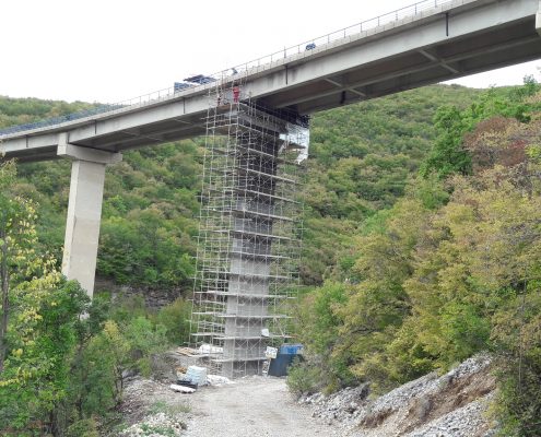 Recovery of the S2 pillar on the Sučević viaduct on DC D1